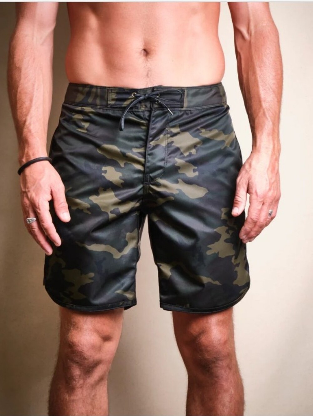 Freenote Cloth Standard Issue Boardshort Green Camo Mens 33 Beach Resortwear